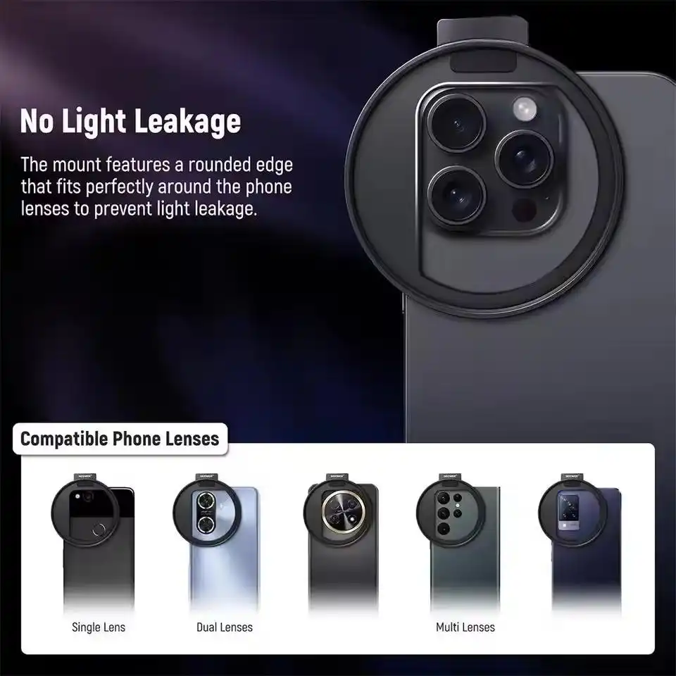 67mm Filter Clip for iPhone Clip-on Phone Lens Filter Adapter